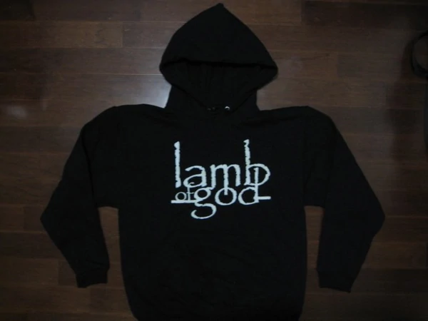 Lamb Of God  - LOGO & GROUP PHOTO - Two Sided Printed Hoodie